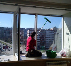 Мытье окон в однокомнатной квартире Кемерово